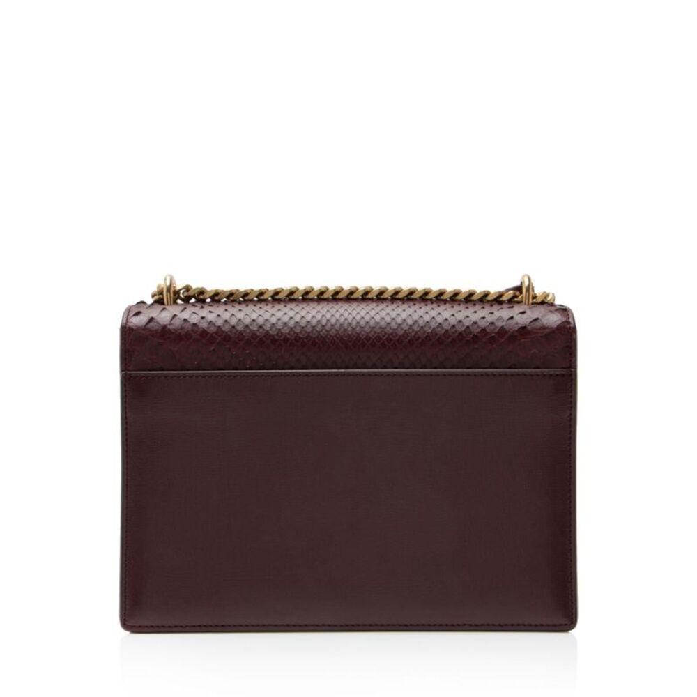 Saint Laurent Python Suede Monogram Sunset Medium… - image 3